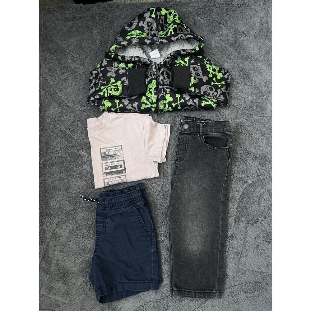 4 Piece 18m Baby Boy Clothing Lot Jacket, Shirt, Shorts, Pants